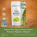 MRM Nutrition Organic Green Banana Powder | Superfoods | High-Fiber | Flour Alternative | Prebiotic Fiber | 40 Servings