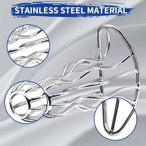 Steel Hollow Tunnel Anal Plug,Butt Plug Expander Adult Sex Toys,Anal Training Hollowed-Out Design,Hollow Peep Anal Dilator BDSM Games Adult Sex Toy.（L）