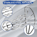 Steel Hollow Tunnel Anal Plug,Butt Plug Expander Adult Sex Toys,Anal Training Hollowed-Out Design,Hollow Peep Anal Dilator BDSM Games Adult Sex Toy.（L）