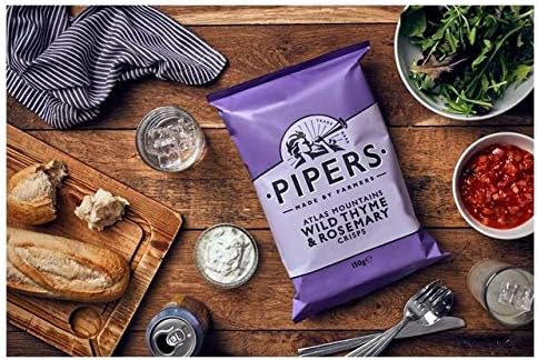 Pipers Atlas Mountains Wild Thyme & Rosemary Crisps 150g