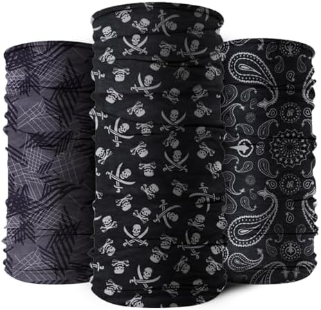 9-Pack Balaclava Face Mask for Men & Women - UV Protection Neck Gaiter, Multi-Use Cycling Mask & Breathable Headband