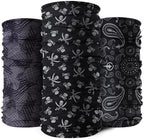 9-Pack Balaclava Face Mask for Men & Women - UV Protection Neck Gaiter, Multi-Use Cycling Mask & Breathable Headband