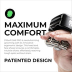 Skull Shaver Pitbull Gold PRO Head & Face Shaver - Premium Cordless Electric Shaver - for Wet & Dry Shaving - Features LED Battery Display - Comes with Travel Pouch