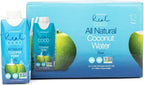 Real Coco All Natural Pure Coconut Water (12-Pack 330mL), Single Ingredient, No Added Sugar, Plant Based, Packed with Electrolytes, Vegan