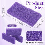 200 Pcs Purple Pumice Stone for Feet Disposable Foot Pumice Stone Bulk Foot Pumices Scrubber Dead Skin Pumices Foots Callus Remover for Feet Pedicure Foots Heel Exfoliator Tool Sponge Salon Home Use