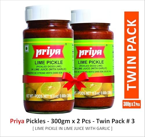 Priya Pickle Twin Pack - Lime (2 x 300 gm)