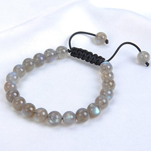 MASSIVE BEADS Natural Healing Power Gemstone Crystal Beads Unisex Adjustable Macrame Bracelets
