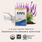 SIMPLi Regenerative Organic Certified Gigantes Beans, Dried White Beans, Buttery Flavor, High Fiber, USDA Organic, (2 Pack, 12 oz each)