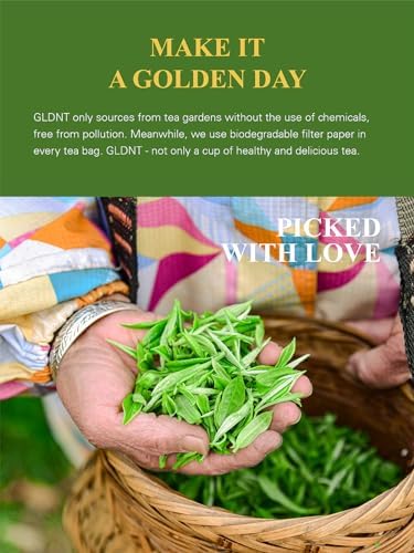 GLDNT Organic Oolong Tea Loose Leaf, Anxi Tie Guan Yin, High Mountain Iron Goddess of Mercy, Smooth Taste, 4oz