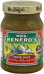 Mrs. Renfro's Hot Jalapeno Green Salsa, 16 Ounce (Pack of 6)