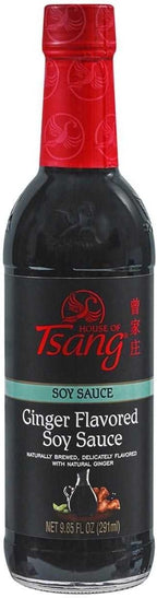 House of Tsang Soy Sauce, Ginger Flavored, 10 Ounce (Pack of 6)
