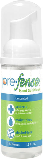 Travel Foam Hand Sanitizer - Kills 99.9% of Common Germs - Alcohol-Free - Moisturizing, Non-Drying, Water-Based Formula - Made in USA - Unscented - Travel Size - 1.5 oz - 1 Pack