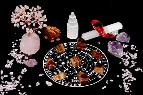 Tiger Eyes Tumbled Polished Natural Healing Crystals Stones Bulk Stones Crystal for Energy Reiki Tumbling Cabbing Balancing Decoration Gemstones Crystal Healing Meditation Therapy Gift 100g