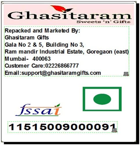 Ghasitaram Gifts Rakhi Gifts for Brothers Rakhi Dryfruit Hampers - Gold 4 Part with Almonds,Raisins, and Assorted Bites 600 GMS with 2 Rudraksh rakhis