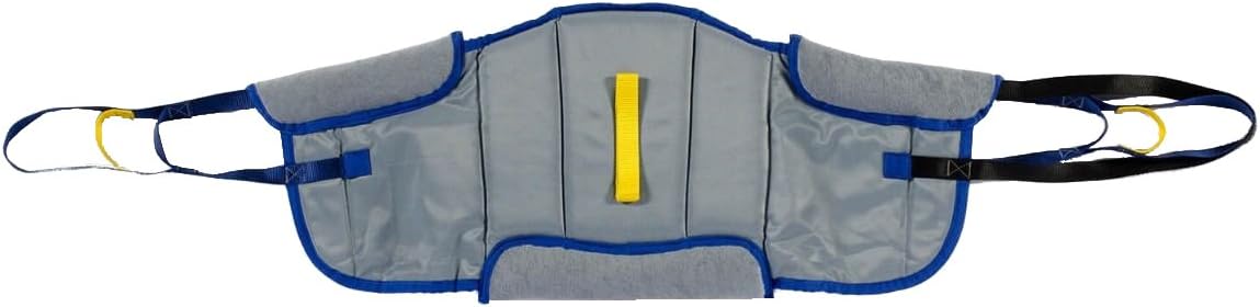 Patient Aid Comfort Padded Sit-Stand Sling (PASA3) with Back Support & Assist Straps for 250-400 lb Patient Transfers - Transfer Sling Works with Most Lifts