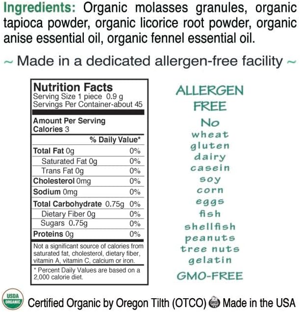 St. Claire's Organic Herbal Pastilles, (Licorice, 1.5 Ounce Tin, Bundle of 3) | Gluten-Free, Vegan, GMO-Free, Plant-based, Allergen-Free | Made in our Allergen-Free facility