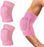 Pair of Elbow Pads with Thicken Sponge Padding Breathable Elbow Wraps Arm Brace Support Fitness Tendonitis Support Strap for Kids Child Girls Boys Teens Men and Women
