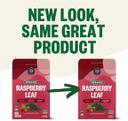FGO Organic Red Raspberry Loose Leaf Herbal Tea, Cut and Sifted, Caffeine Free, Resealable Bag, 4oz (Pack of 1)