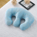 cozy heart Beauty Salon Breast Pillow Feminine Bolster Breast Pillow for Massage Table, Massage Face Cradle Rest Pillow for SPA Salon,Removable Cover (Sky Blue)