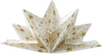 Star Shaped Origami Dinner Napkins with Gold Stars on White (Disposable) - 12 Pack, 23" x 15", 3-Ply Paper - Style Name: Pop Gaze