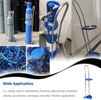 AMUFJJ Commercial Oxygen Tank/Cylinder Holder Rack Stand Cart, Mobile Oxygen Carrier with Wheels for Garages/Laboratory/Hospital, 6" Dia Gas Cylinder Trolley(Long 102cm (40 1/5"))