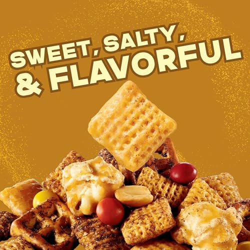 Chex Mix Turtle Snack Mix, Indulgent Snack Bag, Family Size, 13.5 oz