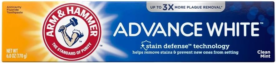 ARM & HAMMER Advance White Baking Soda & Peroxide Toothpaste, Extreme Whitening 4.3 oz (Pack of 2)