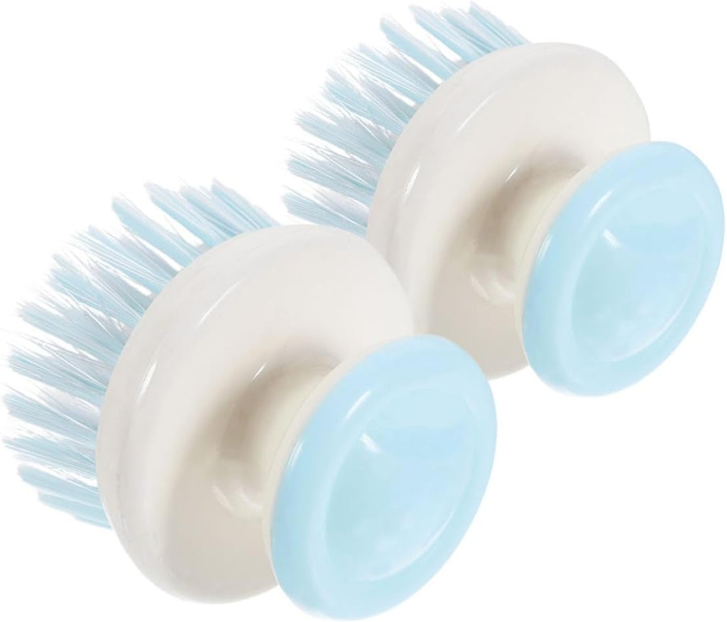 Zerodeko 2pcs Kitchen Dishwashing Brush with Handle, Mini Pot and Pan Scrub Brush, Plastic Bristles for Oil and Stain Removal, Household Cleaning Tool for Sink and Cookware