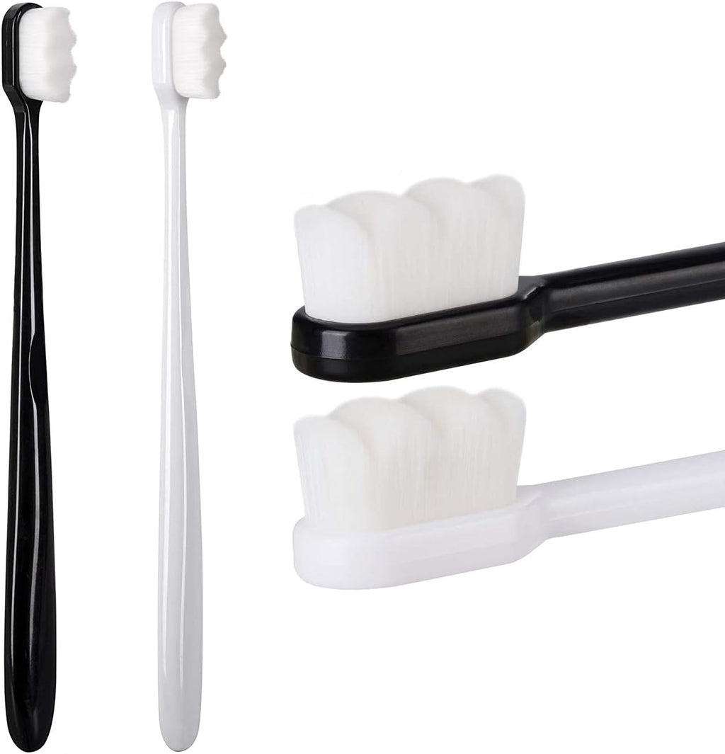 hongjin Extra Soft Toothbrush, Ultra Soft-bristled Adult Toothbrush Micro Nano 15000 Floss Bristle Good Cleaning Effect for Sensitive Teeth Oral Gum Recession