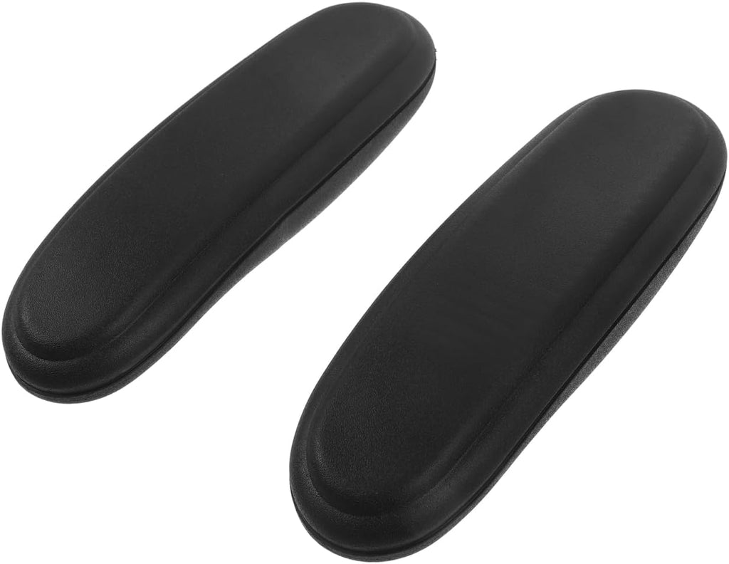 STOBOK Office Chair Armrest Replacement Pads 2Pcs - Soft Pu Leather Handrail Mat Cushion Pad for Gaming and Desk Chairs Ergonomic Armrest Covers for Comfortable Long Sitting