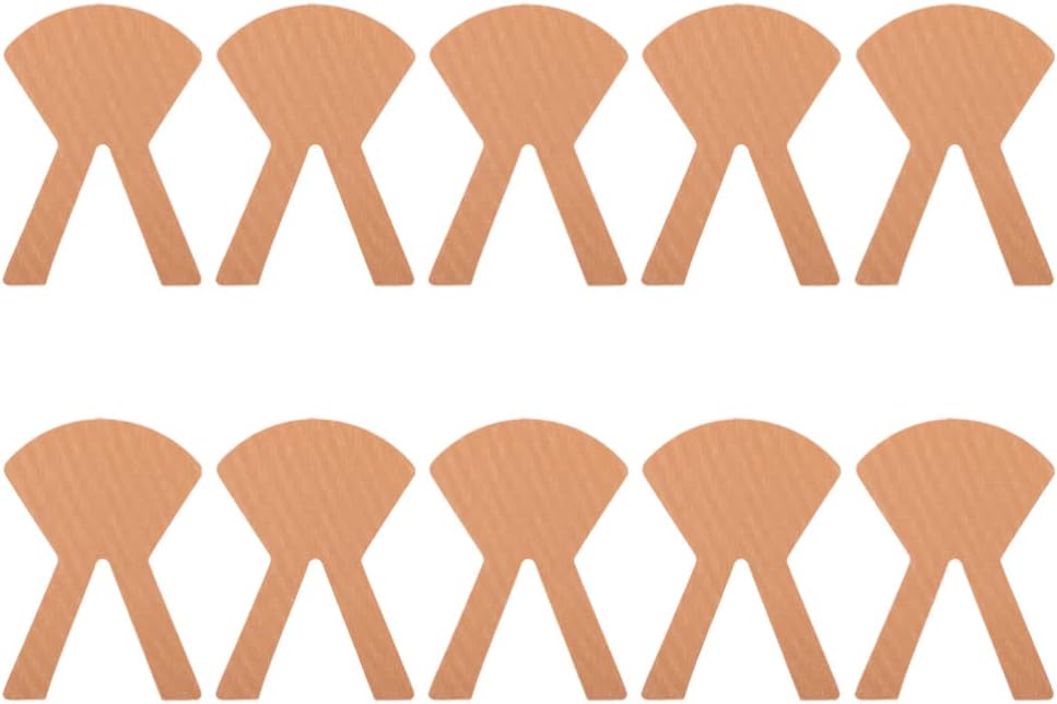 Healifty 10pcs Patient Nasal Feeding Tube Adhesive Tape Sticker Adhesive Bandages Nasal Catheter Fixing Decal (Light Brown)
