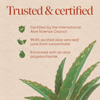 Nature’s Way Aloe Vera Leaf Juice, Flavorless Juice 99.5% Purified from Concentrate, Certified by The International Aloe Science Council, Unflavored, 33.8 Fl Oz