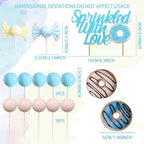 Sprinkled with Love Cake Topper Baby Boy Cake Decor Donuts Sweets for Donuts Baby Shower Gender Reveal Party Decorations Supplies