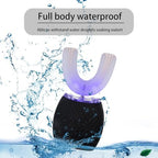 Automatic Toothbrush for Adult - Ultrasonic Electric Toothbrush with Soft Bristles Waterproof & Washable Rechargeable Portable Design with Wireless Charging 30'' Timer for Travel & Home Use (Black)