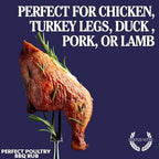 Perfect Poultry BBQ Rub | Gourmet Seasoning | Artisanal Spice Blend | 7.5 oz (212g) | All Natural | Non GMO | Small Batch | No MSG or Artificial Ingredients | Bougie BBQ | Gustus Vitae | #806