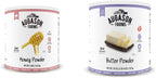 Augason Farms Honey Powder 3 lbs & Butter Powder 2 lbs 4 oz No. 10 Can