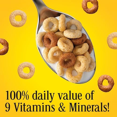 Multi Grain Cheerios, Heart Healthy Breakfast Cereal, Gluten Free, Family Size, 18 oz