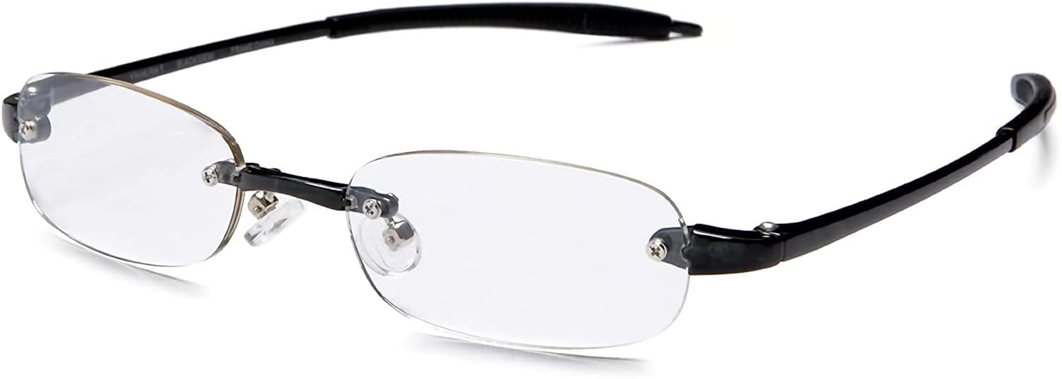 Visualites Lightweight Oval Rimless Reading Glasses for Men and Women - Model - VIS 5