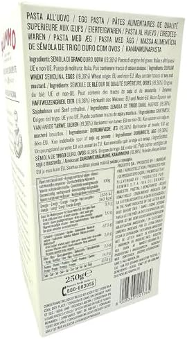Rummo Cannelloni Pasta 8.82 oz. (250g) Manicotti Shells - Large Pasta Tubes - Manicotti Shells for Stuffing - Canelones Para Rellenar - Cannelloni Tubes - Paccheri - Bronze Cut - Slow Dried