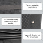 NIULAFR Grounding Mat for Bed, 54x78 Inch Carbon Leather Pad with 15ft Grounding Cable
