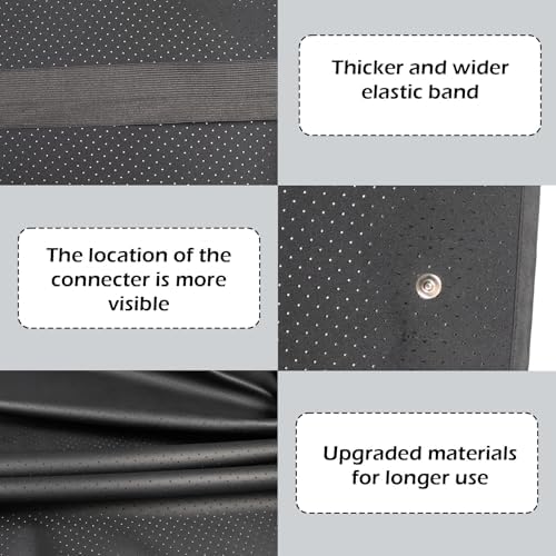 NIULAFR Grounding Mat for Bed, 54x78 Inch Carbon Leather Pad with 15ft Grounding Cable