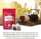 Starwest Botanicals Organic Hibiscus Tea - Caffeine Free Herbal Tea, Tea with Antioxidant Properties, String Free Sachets, USDA Organic Hibiscus Flower, Non GMO - 20 Tea Bags