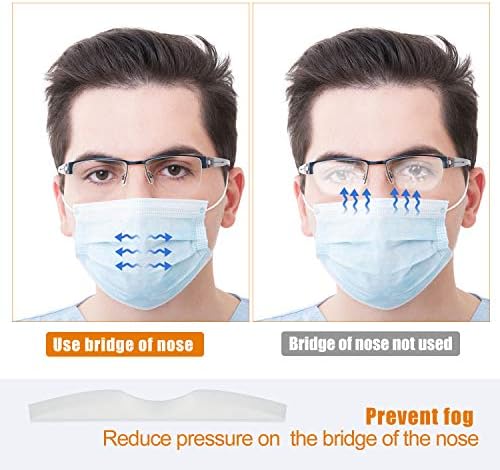 Sponge Anti-Fog Nose Bridge Pads Seal Nose Cushion Memory Foam Nose Pads Self-Adhesive Protection Strip Nose Pad for Mask 50 PCS