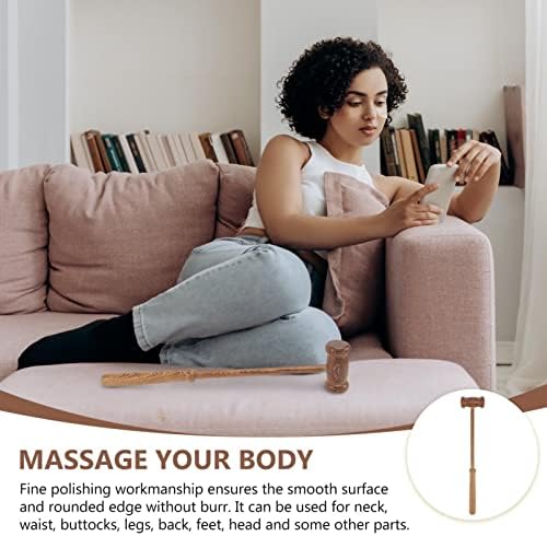 FOMIYES 2pcs Wooden Body Massage Tapping Hammer Tool for and Relaxation Handheld for Back Neck and Shoulders Smooth Design for Easy Use