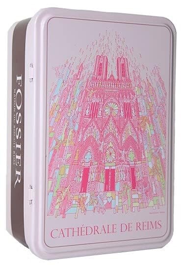 Maison Fossier - French Pink Biscuits of Reims (Cathedral Box - artist: Lemza) - 5.20oz/ 150gr
