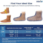 REVIX Microwavable Booties and Feet Warmers for Women & Men, Microwave Heated Foot Warmer with Flaxseed Moist Heat for Cold Feet, Gray, L