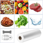 Clear Plastic Produce Bags on a Roll - 12"x16", 350 Bags per Roll - Ideal for Fruits, Vegetables, Meat, and Garbage