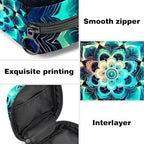 Period Bag,Sanitary Napkin Storage Bag,Abstract Ancient Geometric Field,Tampon Bag for Purse