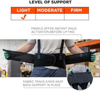 Ergodyne ProFlex 1650 Back Support Belt, 7.5" Elastic, Adjustable, Removeable Straps, XL