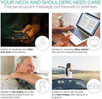 VOYOR Neck Massager Shiatsu Deep Tissue Dual Trigger Point Shoulder Massager for Pain Relief, Ergonomic Handle Design, Lightweight & Portable MS110